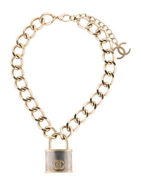 chanel padlock necklace|authentic Chanel necklaces.